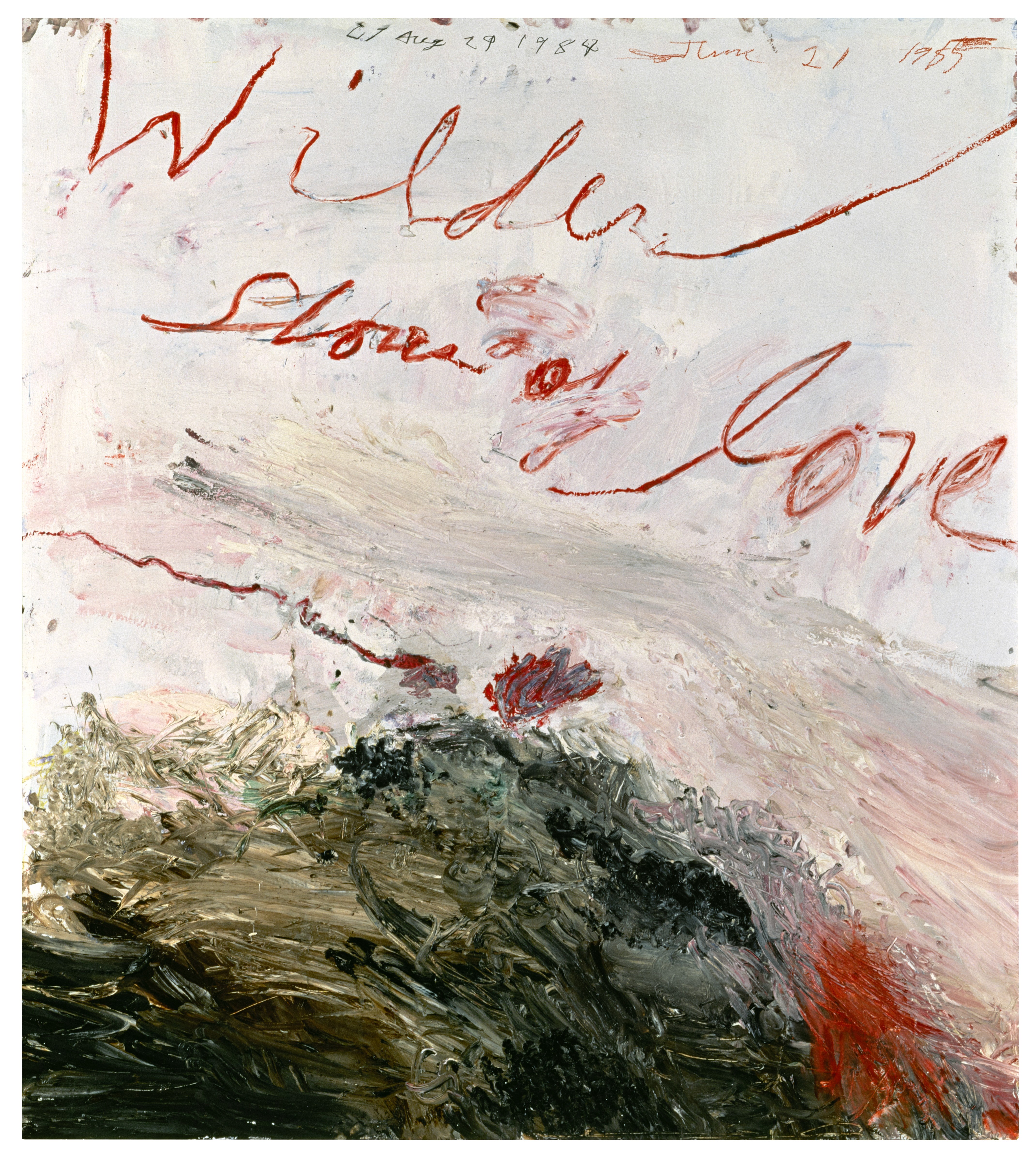 Wilder Shores of Love, 1985 | Artworks: Paintings | Cy Twombly